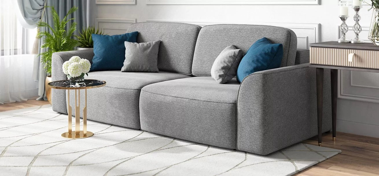 Диван Кинг Про Рогожка Мальмо серый