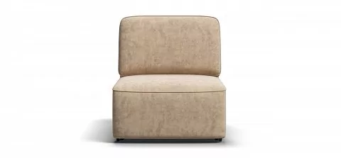 Кинг Модуль спальное место место Велюр Роял шампань