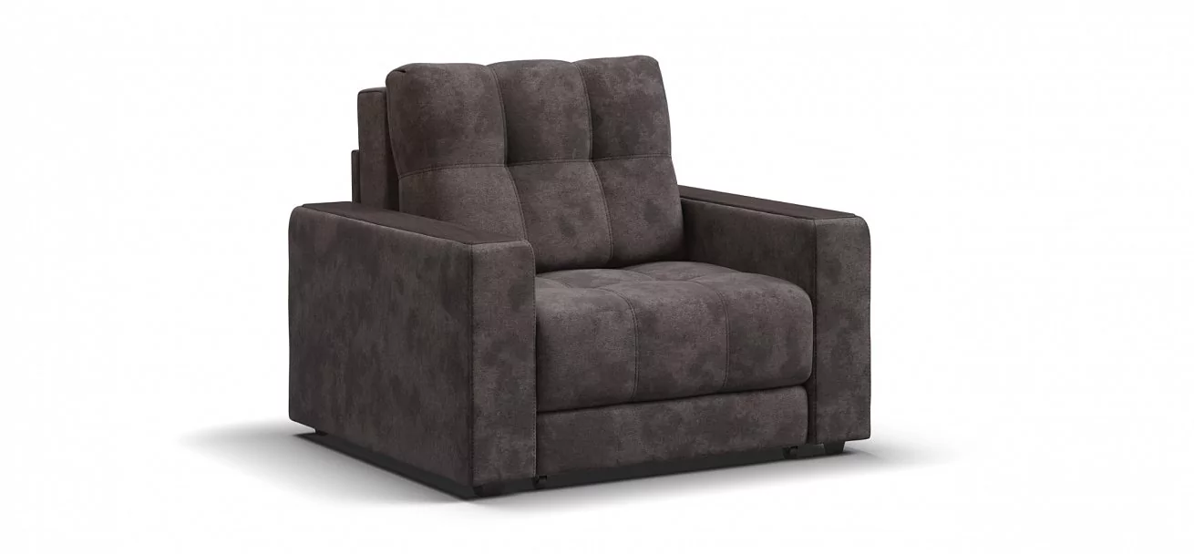 Босс кресло-кровать	Велюр Алькантара серый