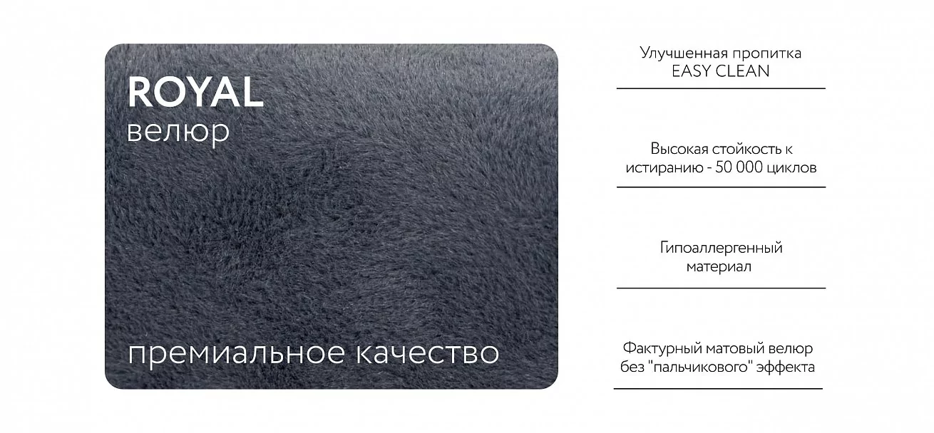 Модульный диван Ричмонд Модуль Макс Велюр Роял синий